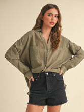 Load image into Gallery viewer, Olive Cotton Buttondown *