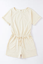 Load image into Gallery viewer, Braylee K. Ribbed Elastic Waist Romper