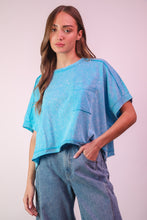 Load image into Gallery viewer, Mineral Washed Oversized Crop Top