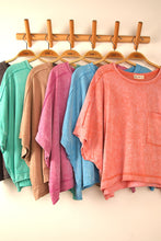 Load image into Gallery viewer, Mineral Washed Oversized Crop Top