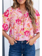 Load image into Gallery viewer, Las Floral Puffy Blouse