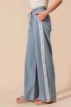 Load image into Gallery viewer, Denim Stripe Track Pants