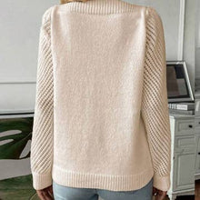 Load image into Gallery viewer, Hollow-Out Long-Sleeved Pullover Sweater