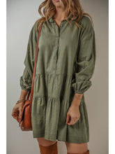 Load image into Gallery viewer, Thompson Pleated Shirt Dress