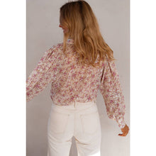 Load image into Gallery viewer, Poppy Floral Print Bishop Sleeve Top