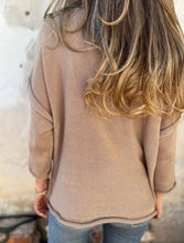 Load image into Gallery viewer, Oversized V-Neck Knit Top *