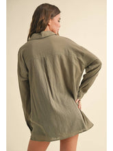 Load image into Gallery viewer, Olive Cotton Buttondown *