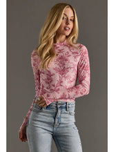 Load image into Gallery viewer, Floral Sheer Top
