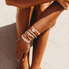 Load image into Gallery viewer, "Roxy Pink Tropics" Hair Tie Bracelets