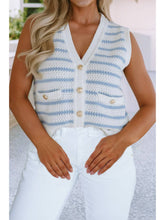 Load image into Gallery viewer, Jessel Button Down Sweater Vest