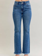 Load image into Gallery viewer, High Waisted Bootcut Double Button & Fray Hem