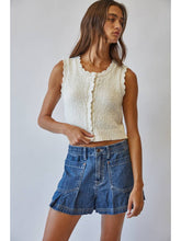 Load image into Gallery viewer, Snuggly Cotton Button Knit Vest