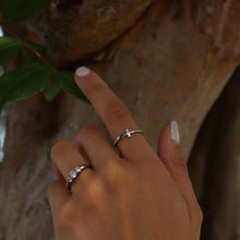 Load image into Gallery viewer, 18k Gold Plated Cross Stacking Ring