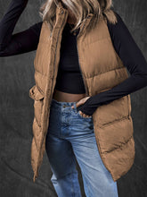 Load image into Gallery viewer, Windproof Longline Puffer Vest