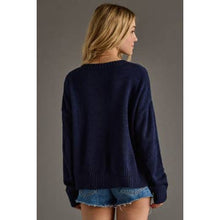 Load image into Gallery viewer, Lake Days Navy Sweater