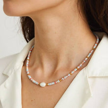 Load image into Gallery viewer, Swank Boho Beaded Pearl Necklace