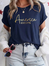 Load image into Gallery viewer, America Gold Graphic T Shirt