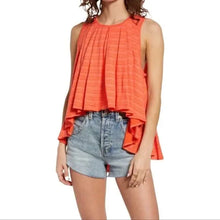 Load image into Gallery viewer, Free People Turn it Up Stripes High Low Tank