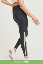 Load image into Gallery viewer, Curvy Black Pocket Panel Highwaist Leggings