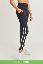 Load image into Gallery viewer, Curvy Black Pocket Panel Highwaist Leggings