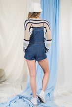 Load image into Gallery viewer, Washed Chambray Overall Shorts

