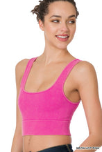 Load image into Gallery viewer, Jorja Washed Ribbed Square Neck Cropped Tan

