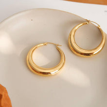 Load image into Gallery viewer, Galene Classic Large Hoop Earring
