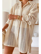 Load image into Gallery viewer, Mayla Lace Oversized Shirt
