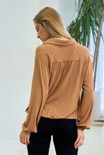 Load image into Gallery viewer, Leah Shirred Knit Top
