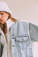 Load image into Gallery viewer, Doro Denim and Sherpa Jacket
