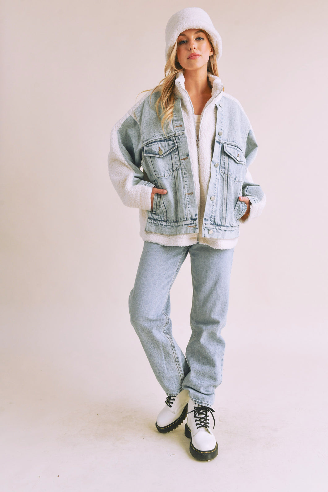 Doro Denim and Sherpa Jacket