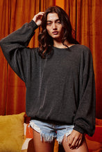 Load image into Gallery viewer, Bobbi Stripe Textured Knit Sweatshirt
