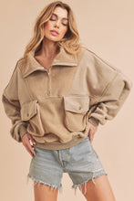 Load image into Gallery viewer, Carter Tan Sherpa Pullover
