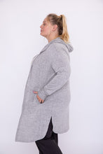 Load image into Gallery viewer, CURVY Open Front Hooded Cardigan with Pockets
