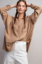 Load image into Gallery viewer, Jessie Linen Button Down Linen Top
