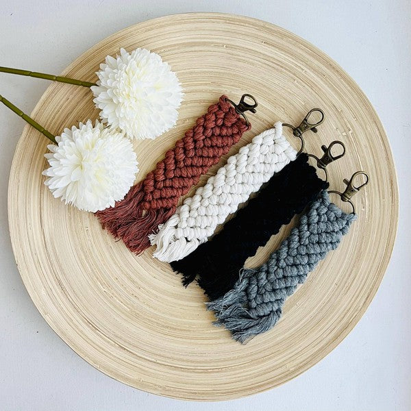 Boho Macramé Keychain