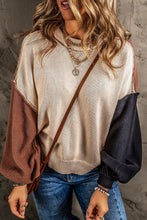 Load image into Gallery viewer, Kelli Patchwork Colorblock Sweater
