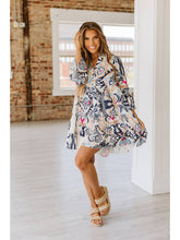 Load image into Gallery viewer, Kilah Boho Tiered Mini Dress
