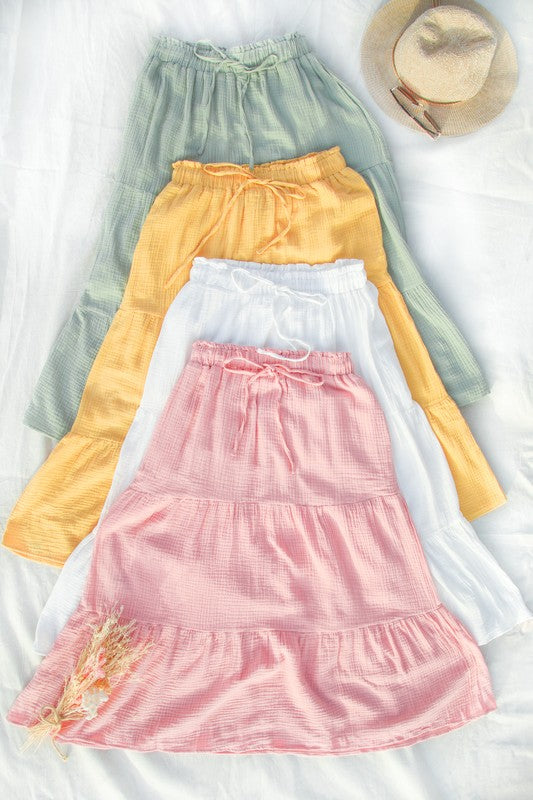 Tiered Maxi Skirt