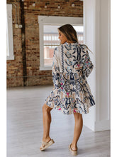 Load image into Gallery viewer, Kilah Boho Tiered Mini Dress
