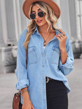 Load image into Gallery viewer, Light Denim Slim Long SLeeve
