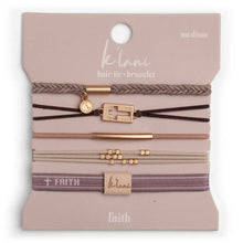 Load image into Gallery viewer, K'lani "Faith" Hair Tie Bracelets
