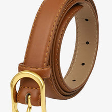 Load image into Gallery viewer, Gold Buckle Slim Belt
