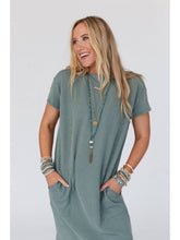 Load image into Gallery viewer, Easy Days Maxi Slit Tee Dress
