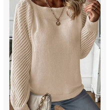 Load image into Gallery viewer, Hollow-Out Long-Sleeved Pullover Sweater
