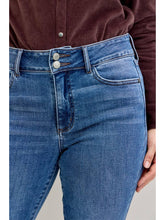 Load image into Gallery viewer, High Waisted Bootcut Double Button &amp; Fray Hem
