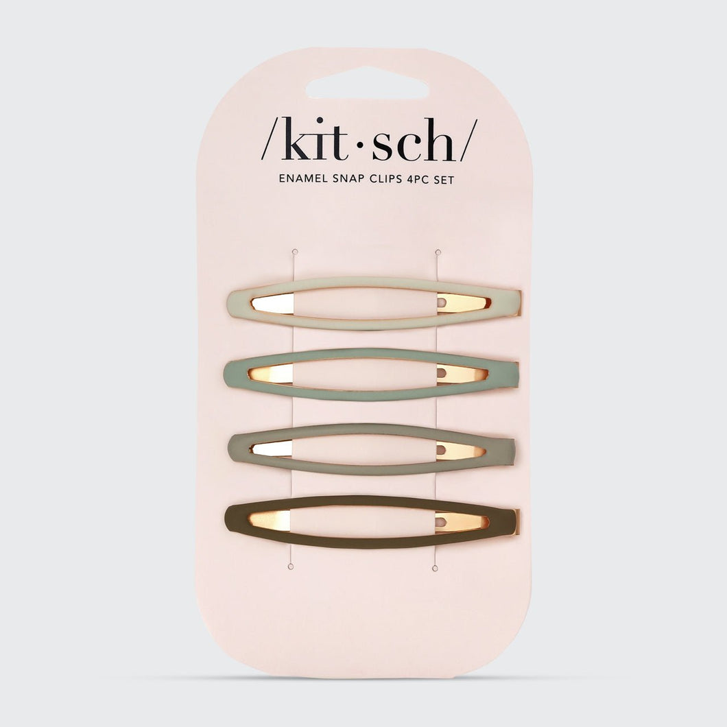 Enamel Elongated Snap Clips