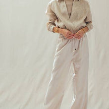 Load image into Gallery viewer, Linen Blend Wide Leg Pants
