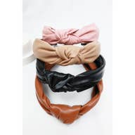 Leather Knot Headband