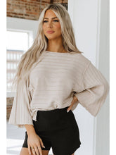 Load image into Gallery viewer, Zamora Ribbed Knit Pullover Sweater
